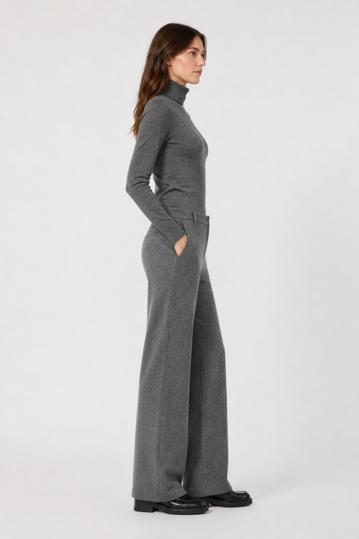 Pantalone in Jersey Micro Jacquard