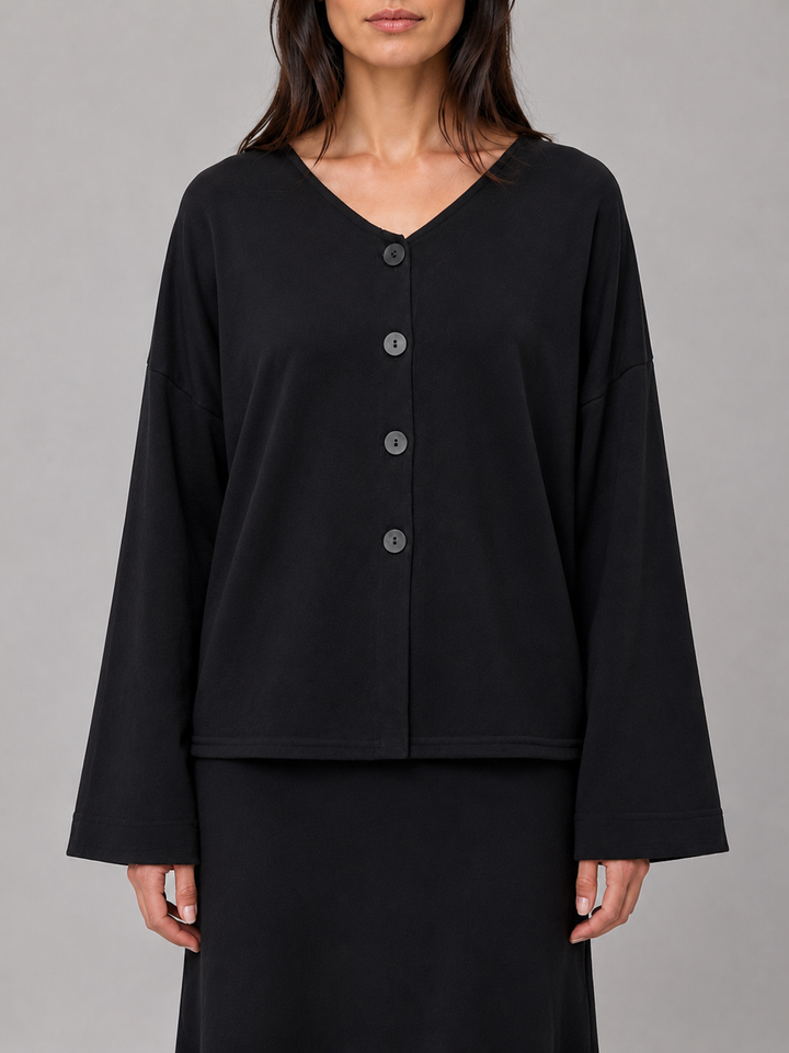 Cardigan con scollo a V