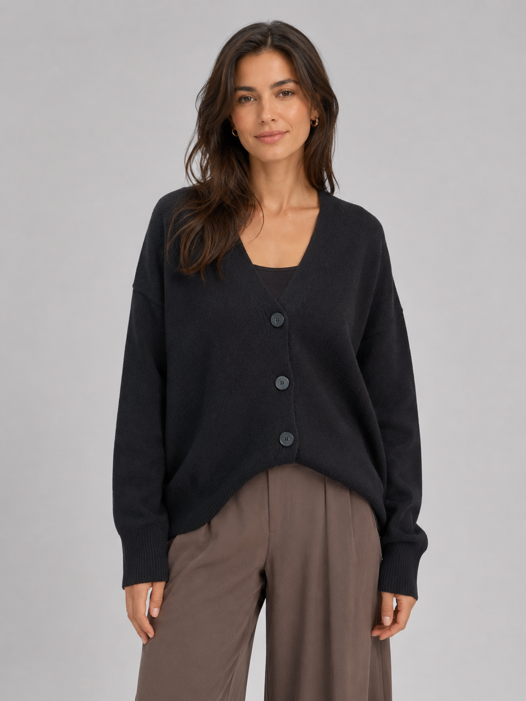 Cardigan con scollo a V