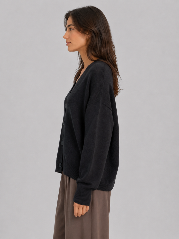Cardigan con scollo a V