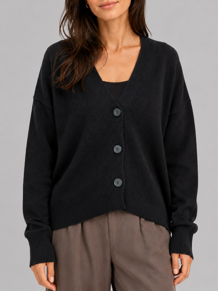 Cardigan con scollo a V