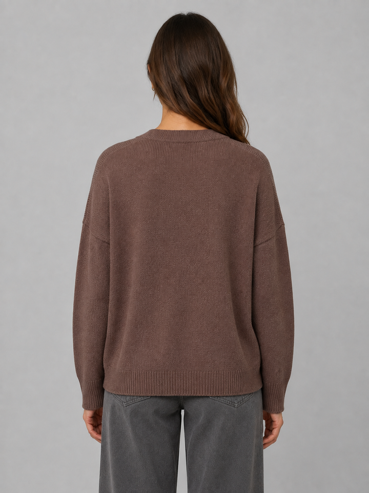 Cardigan con scollo a V
