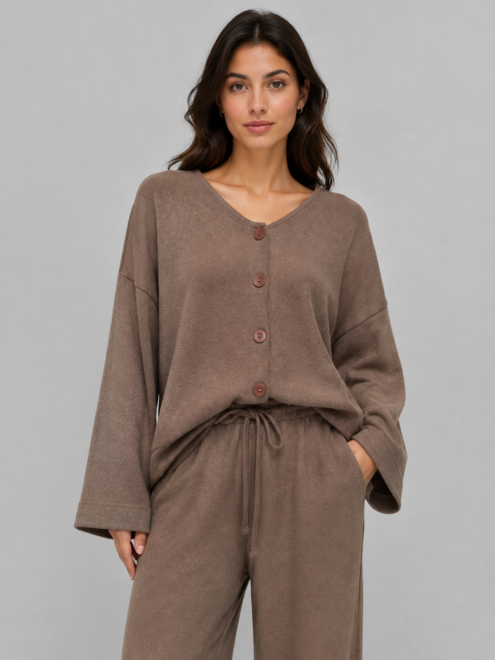 Cardigan a V