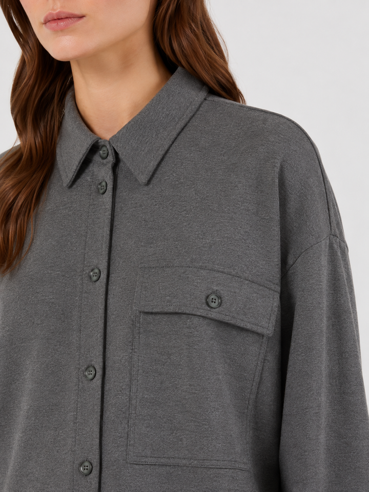 Giacca Camicia in Jersey