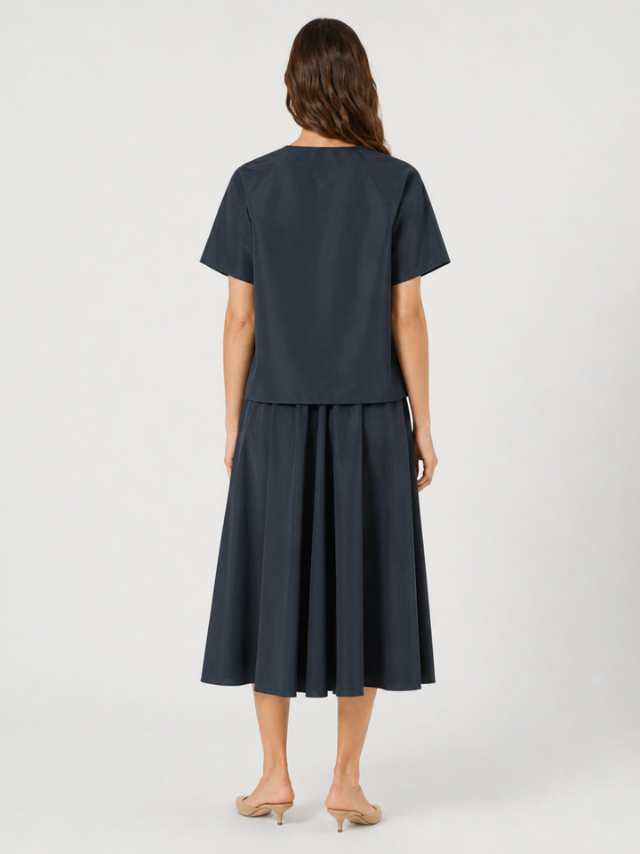 Blusa in Taffetà con Fiocco