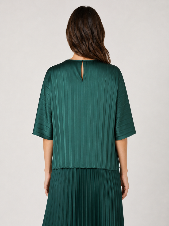 Blusa in Raso Plissé