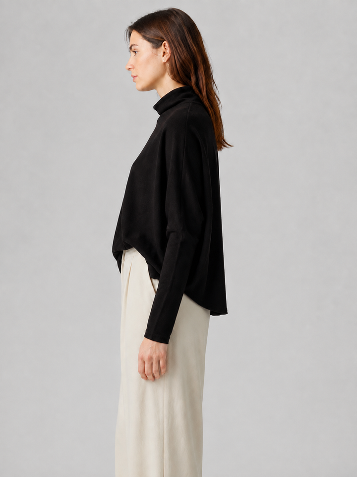 Maglia over con collo morbido