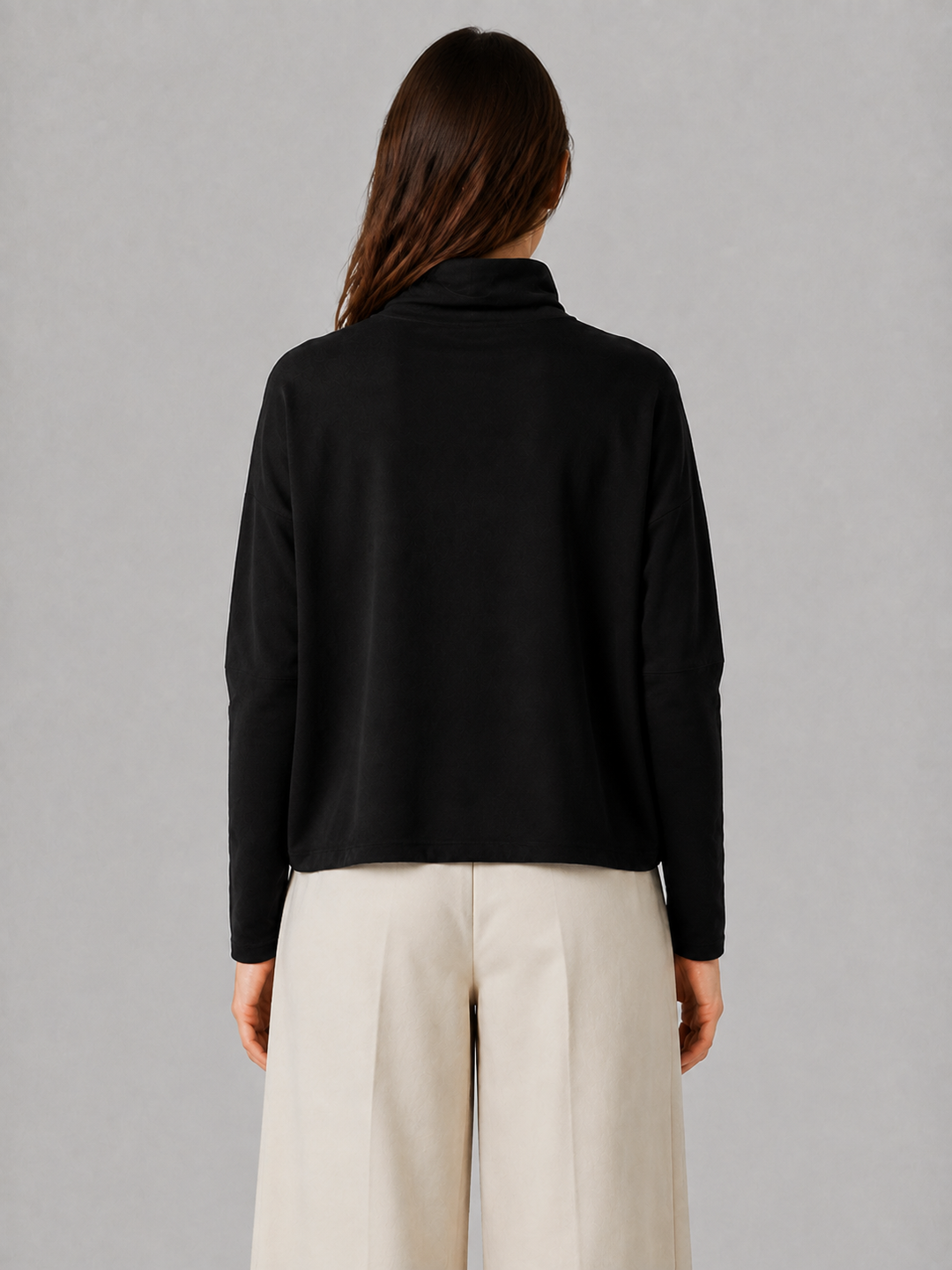 Maglia over con collo morbido