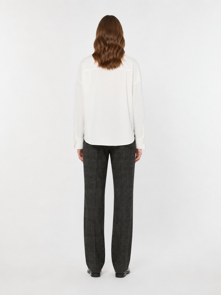 Camicia boxy in popeline  di cotone