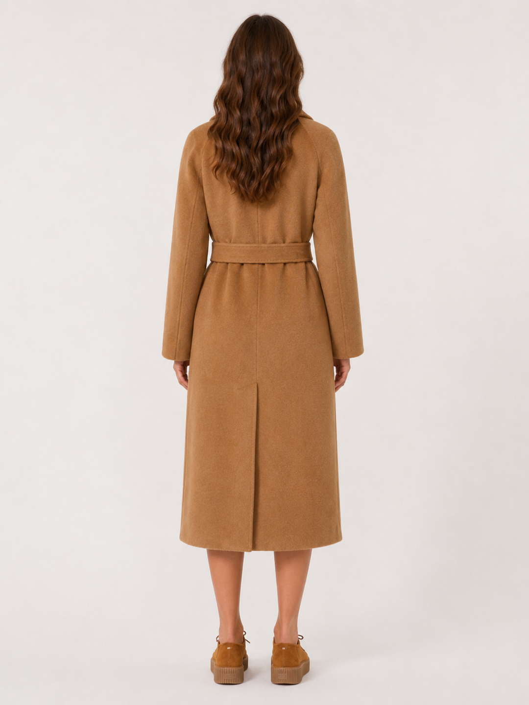 Cappotto Cammello con Cintura