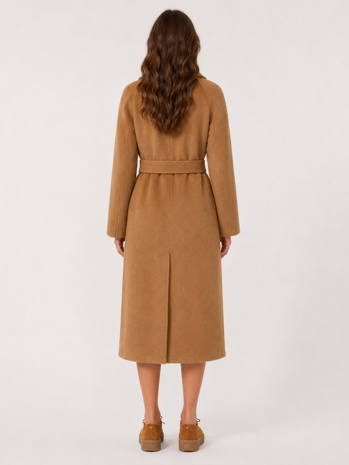 Cappotto Cammello con Cintura