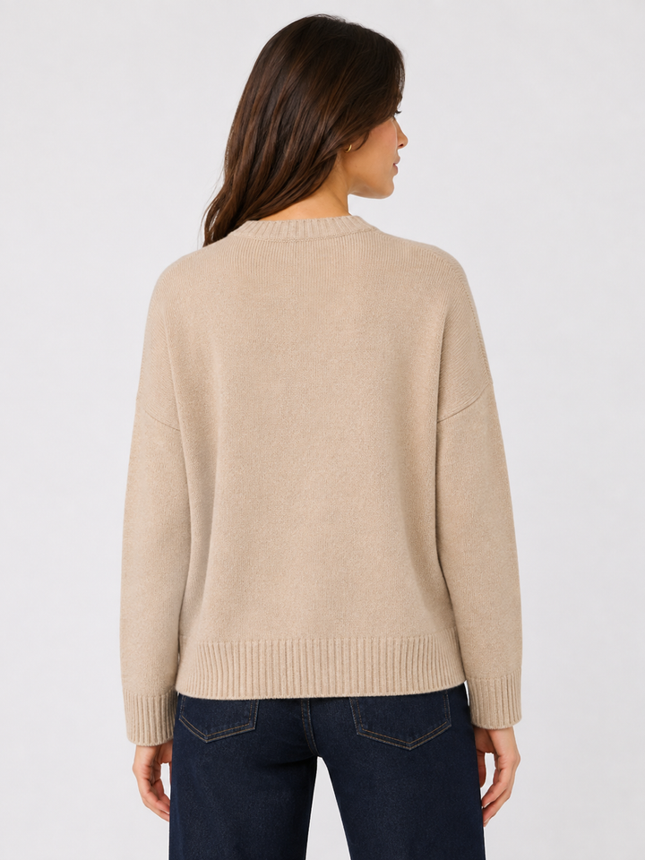 Maglia in lana vergine con motivo jacquard