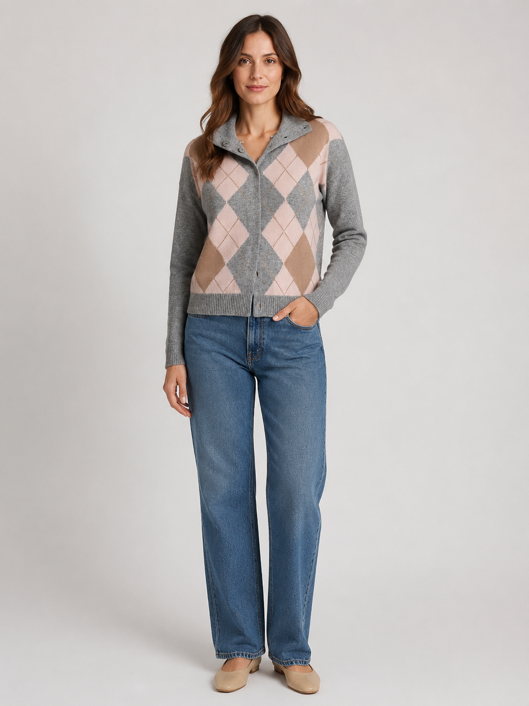 Cardigan in lana e cashmere