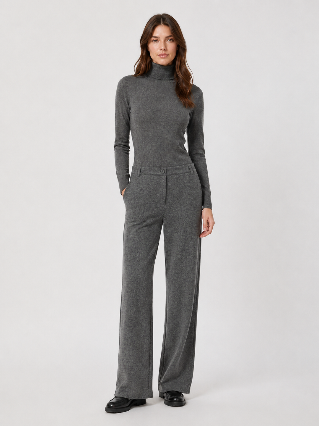 Pantalone in Jersey Micro Jacquard