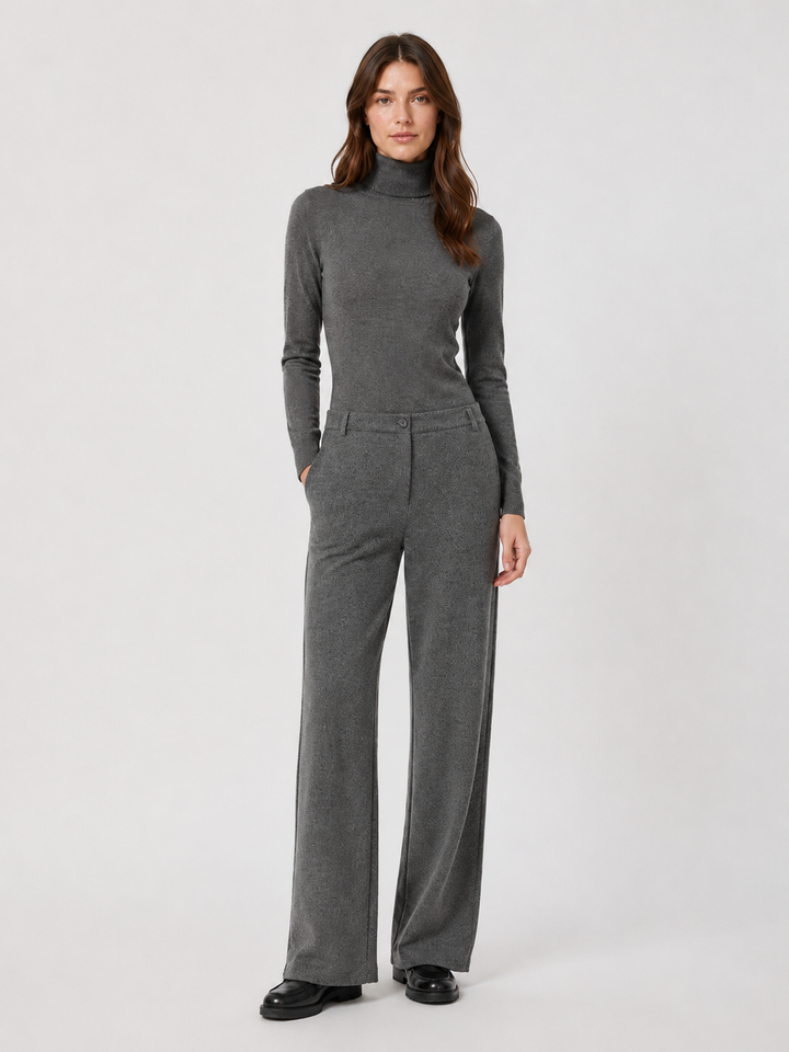 Pantalone in Jersey Micro Jacquard