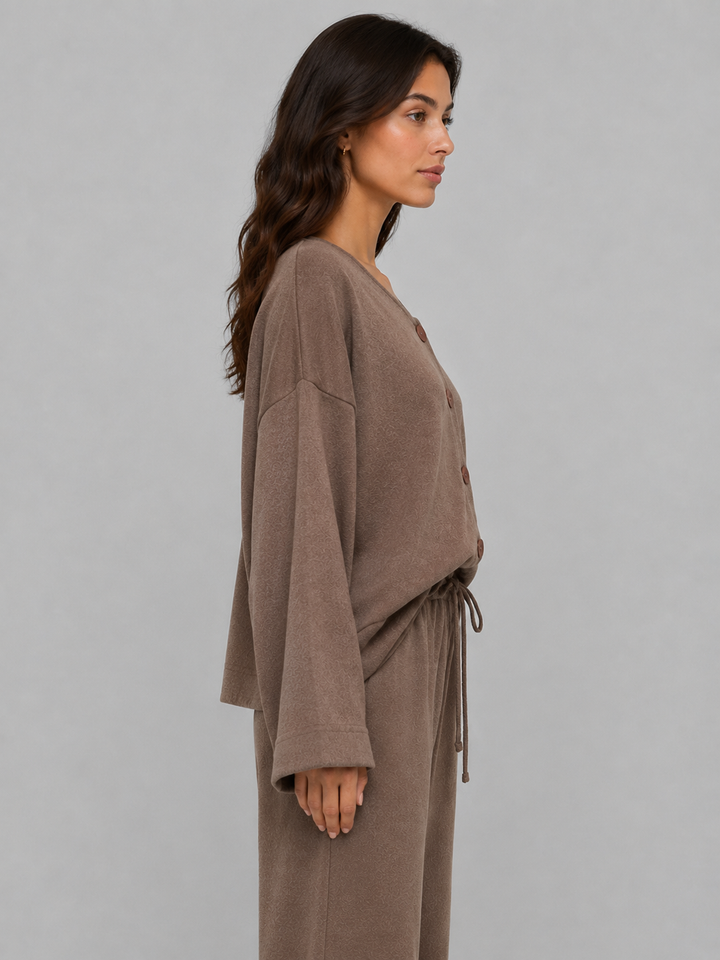 Cardigan a V