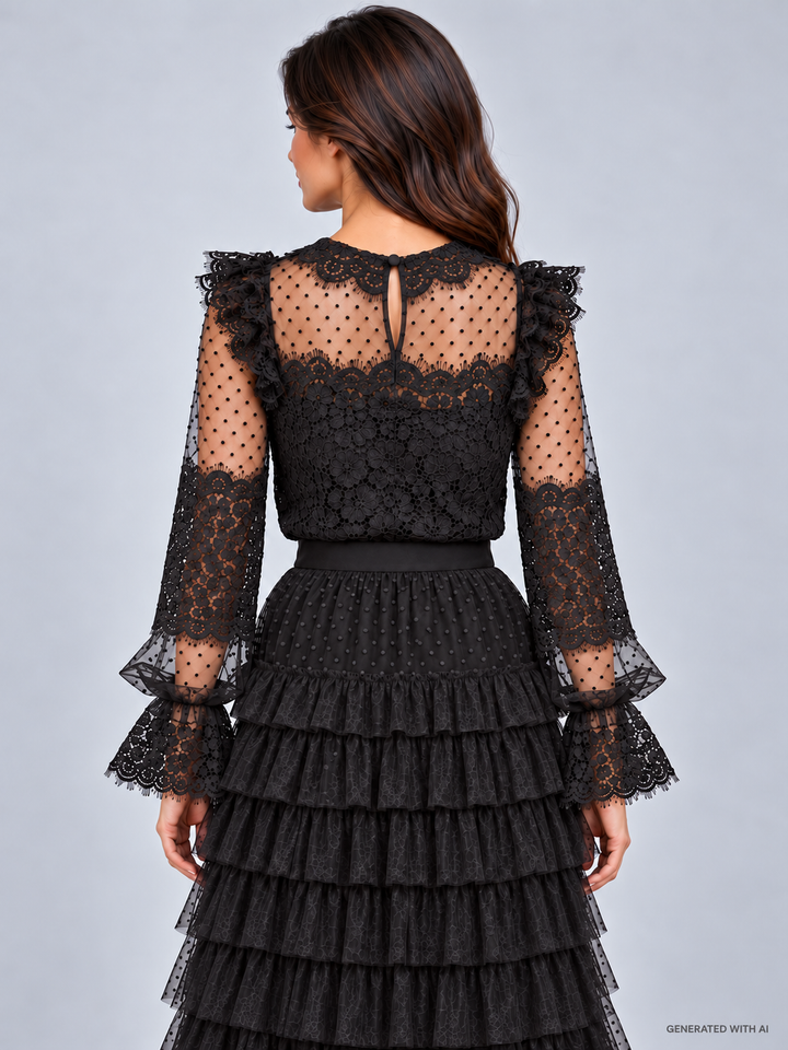 Blusa in pizzo