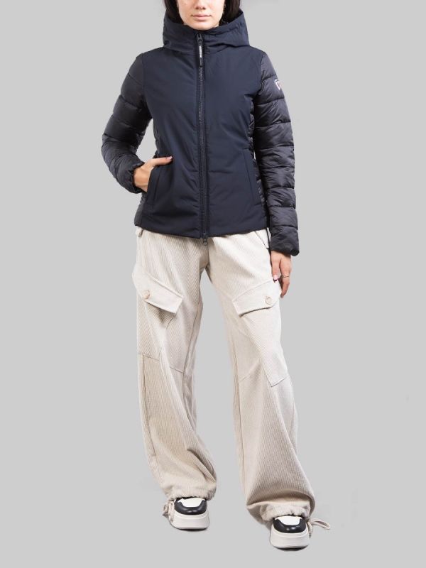BLACK SPORTS JACKET WITH HOOD