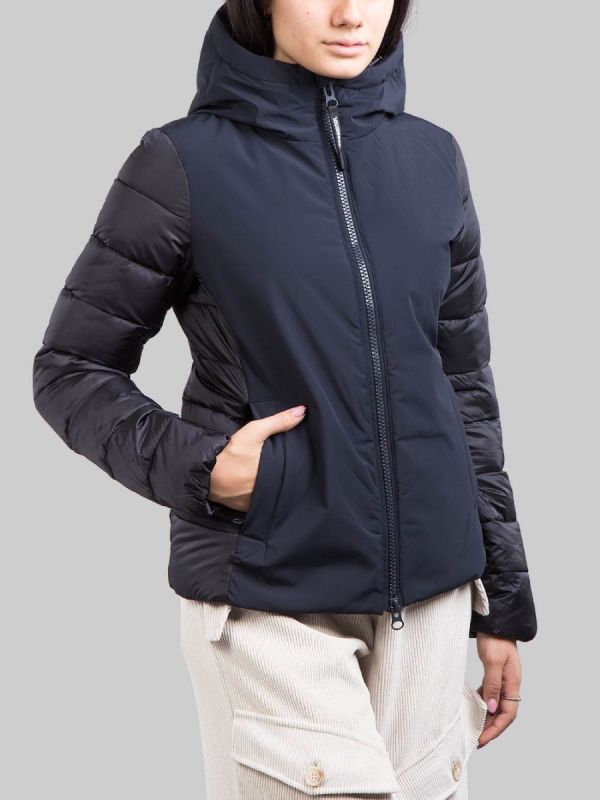 BLACK SPORTS JACKET WITH HOOD