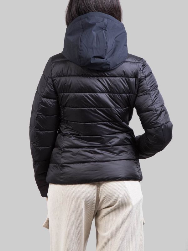BLACK SPORTS JACKET WITH HOOD