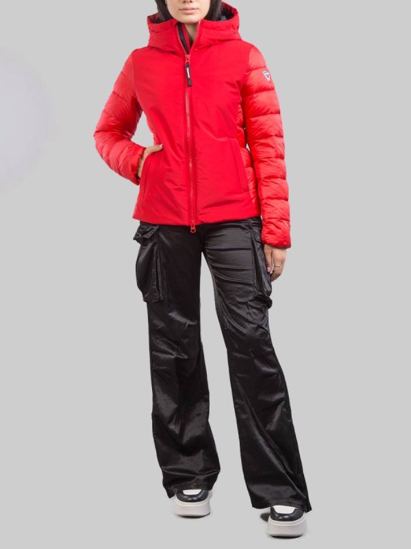 GIACCA SPORTIVA ROSSA CON CAPPUCCIO