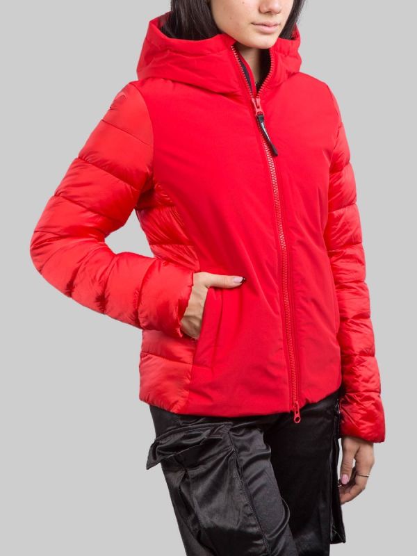 GIACCA SPORTIVA ROSSA CON CAPPUCCIO
