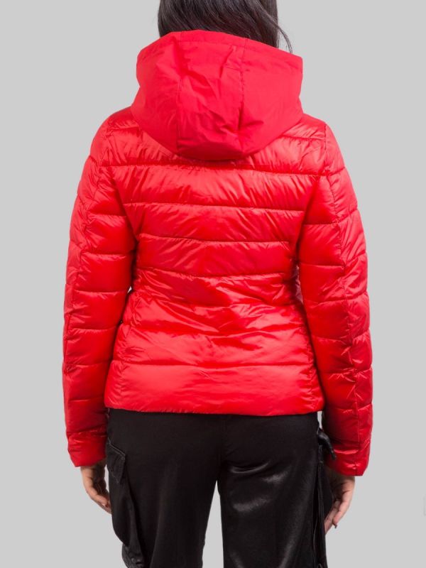GIACCA SPORTIVA ROSSA CON CAPPUCCIO