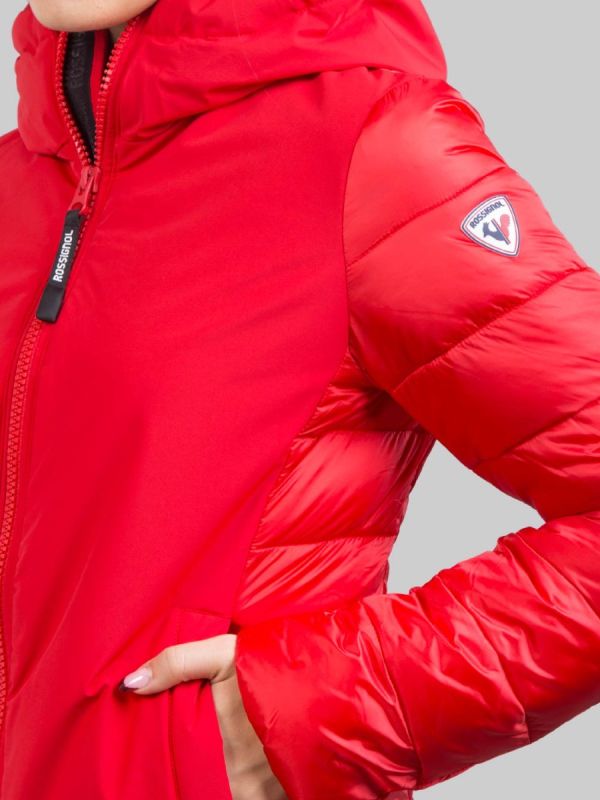 GIACCA SPORTIVA ROSSA CON CAPPUCCIO