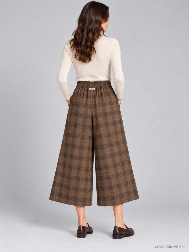 Gonna pantalone in check