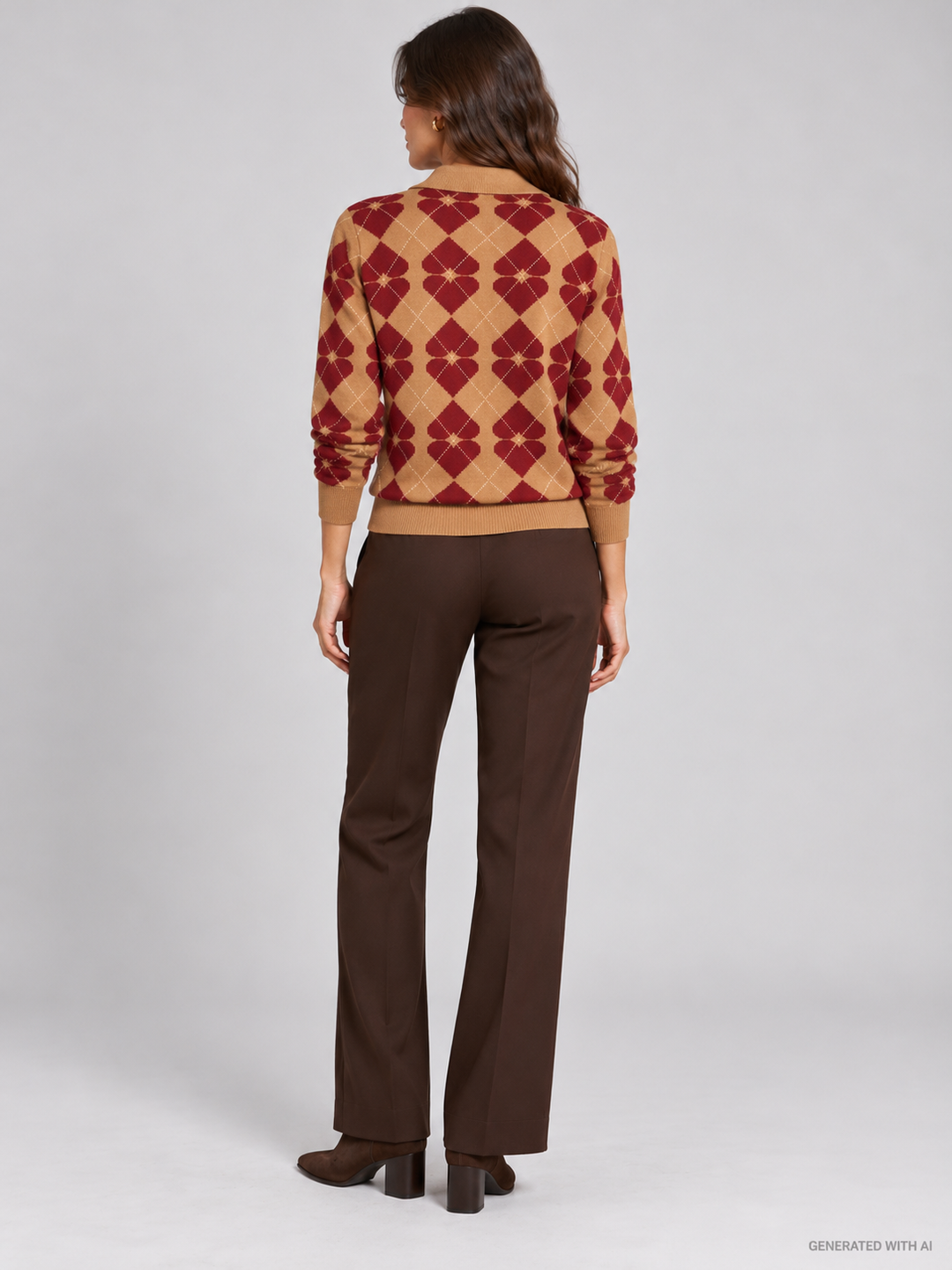 Polo Argyle Hearts