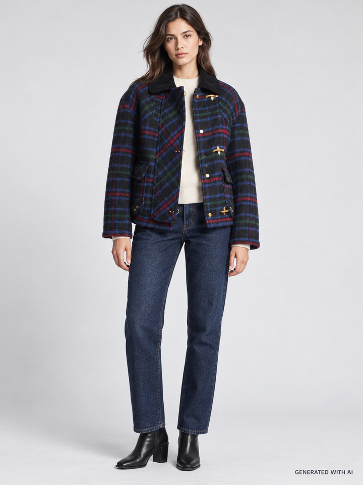 Giacca Bomber Fay 3 Ganci Tartan