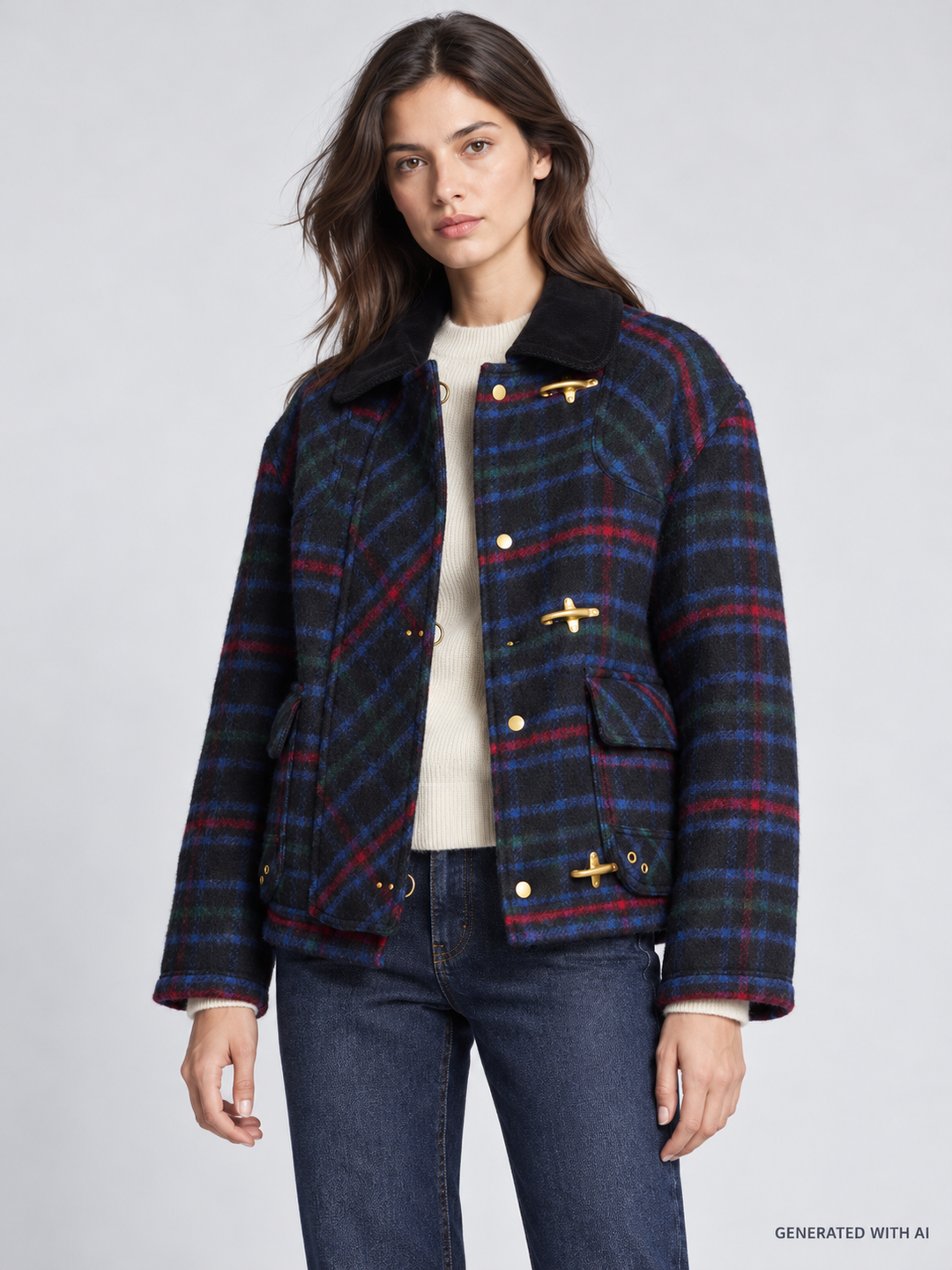 Giacca Bomber Fay 3 Ganci Tartan