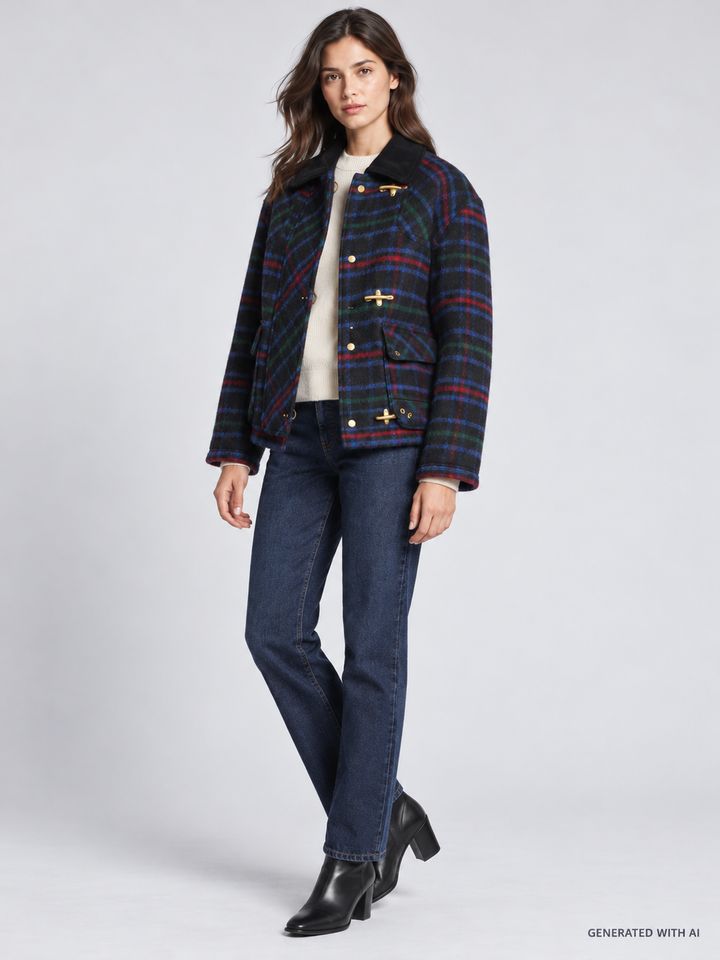 Giacca Bomber Fay 3 Ganci Tartan