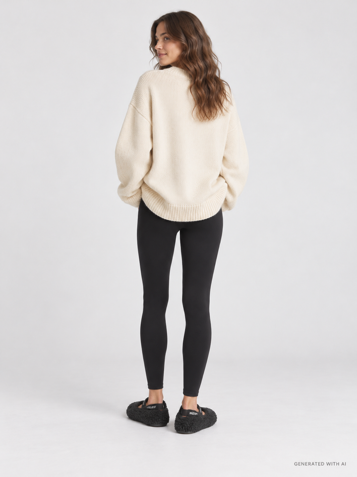 Moon Boot Ballerina Nera in Shearling