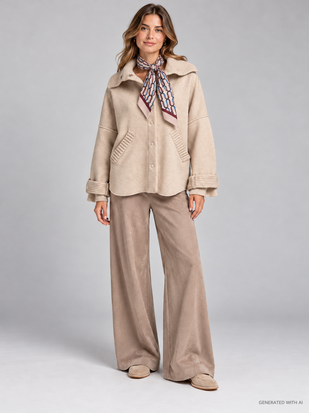 Cappa in Panno di Lana Merinos e Cashmere