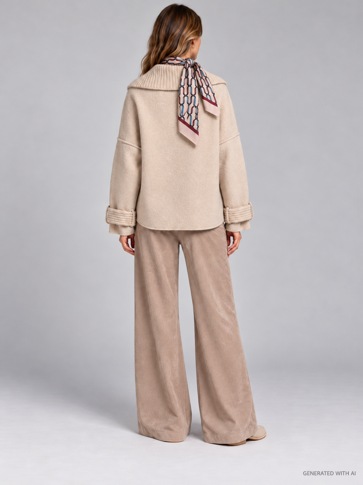 Cappa in Panno di Lana Merinos e Cashmere