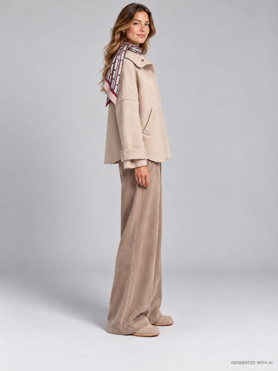 Cappa in Panno di Lana Merinos e Cashmere