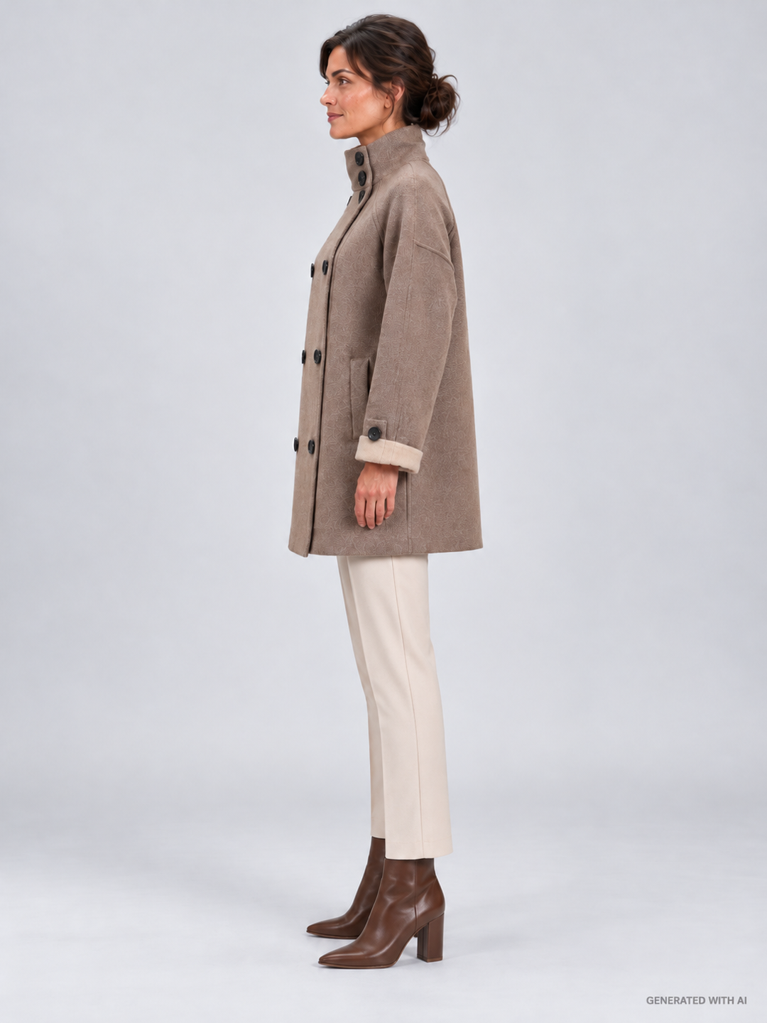 Caban Doppiopetto in Merinos e Cashmere