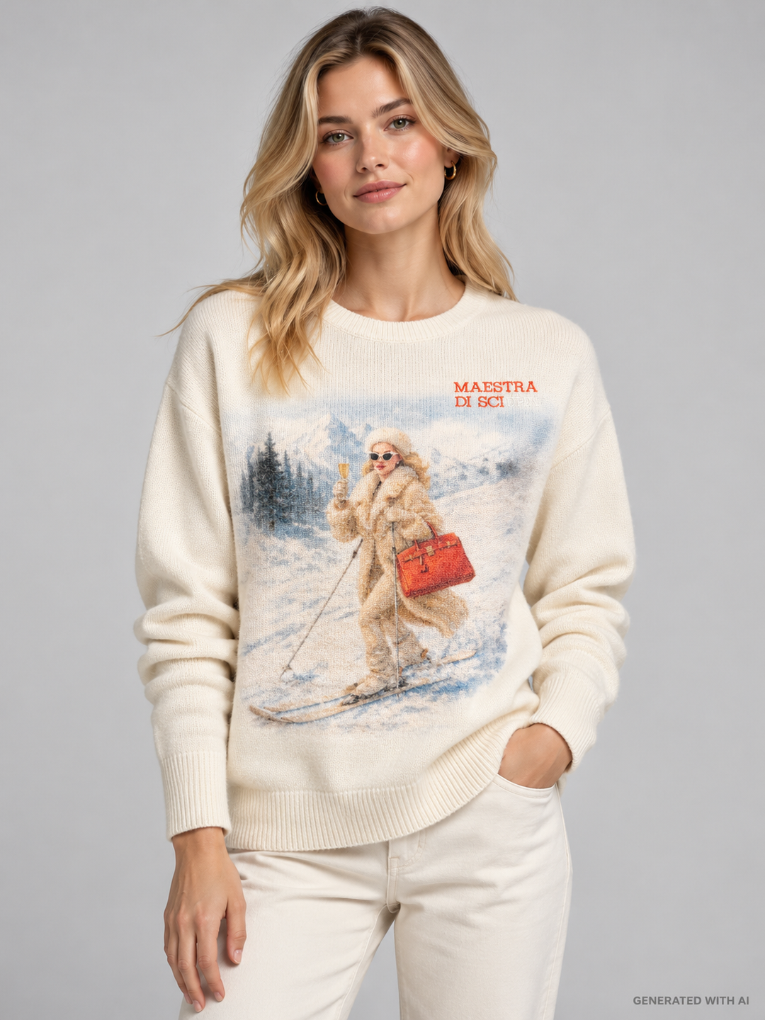 Maglia New Queen Print "Maestra di Sciura"