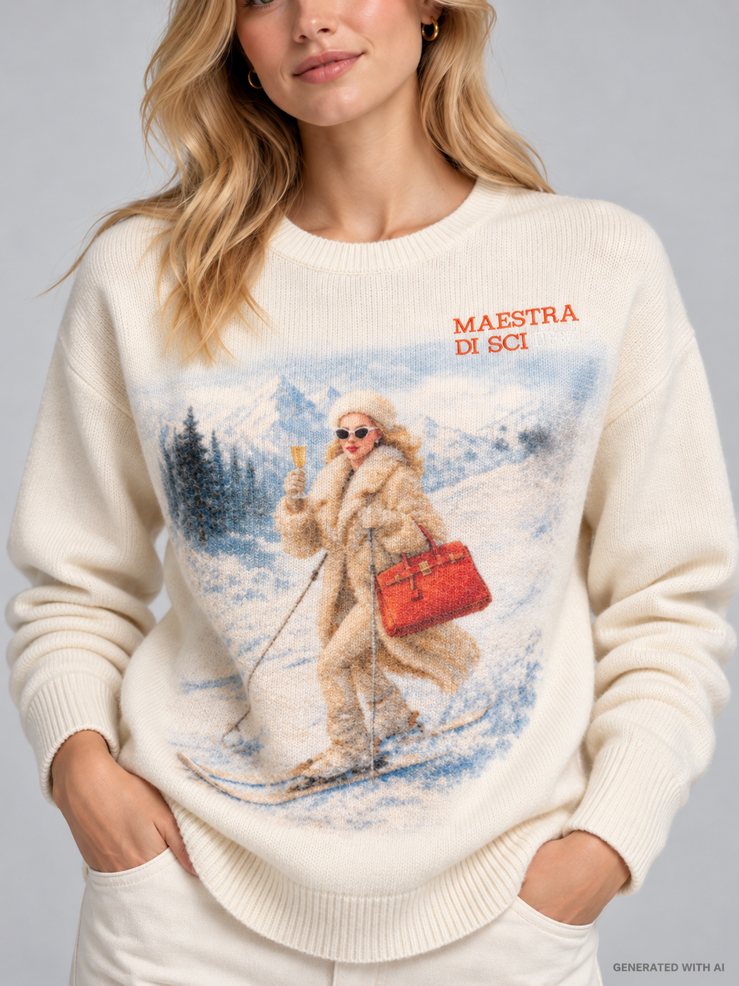 Maglia New Queen Print "Maestra di Sciura"