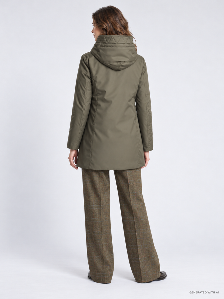 Toggle Coat in gabardine tecnico