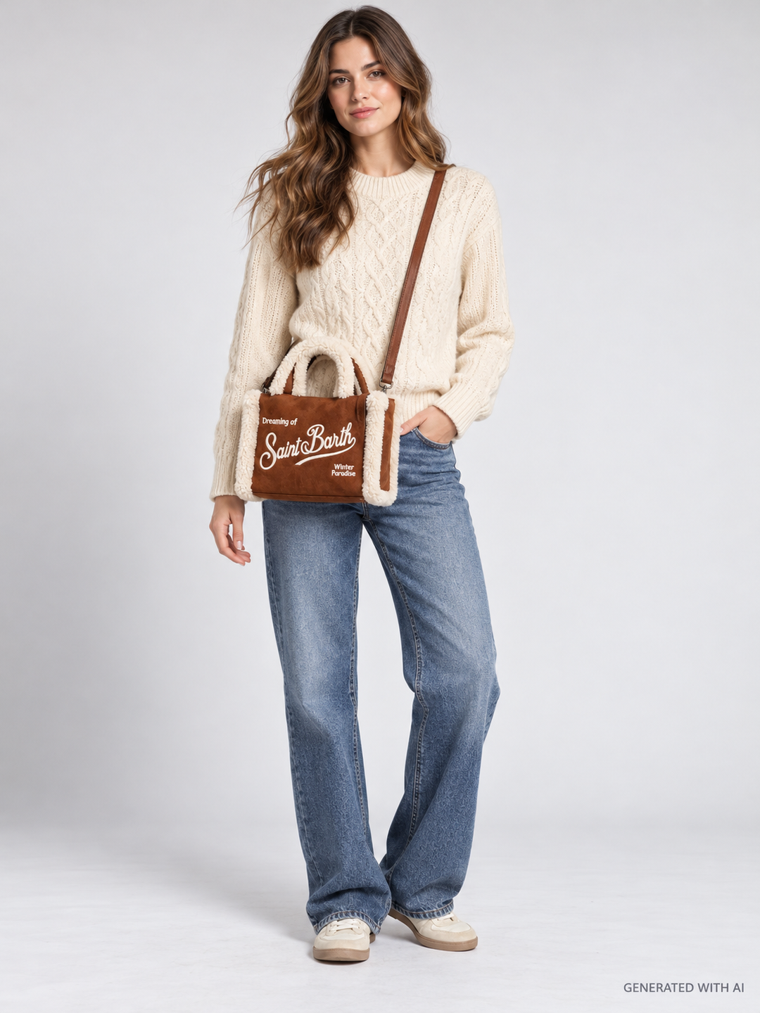Borsa Vanity Mini Shearling