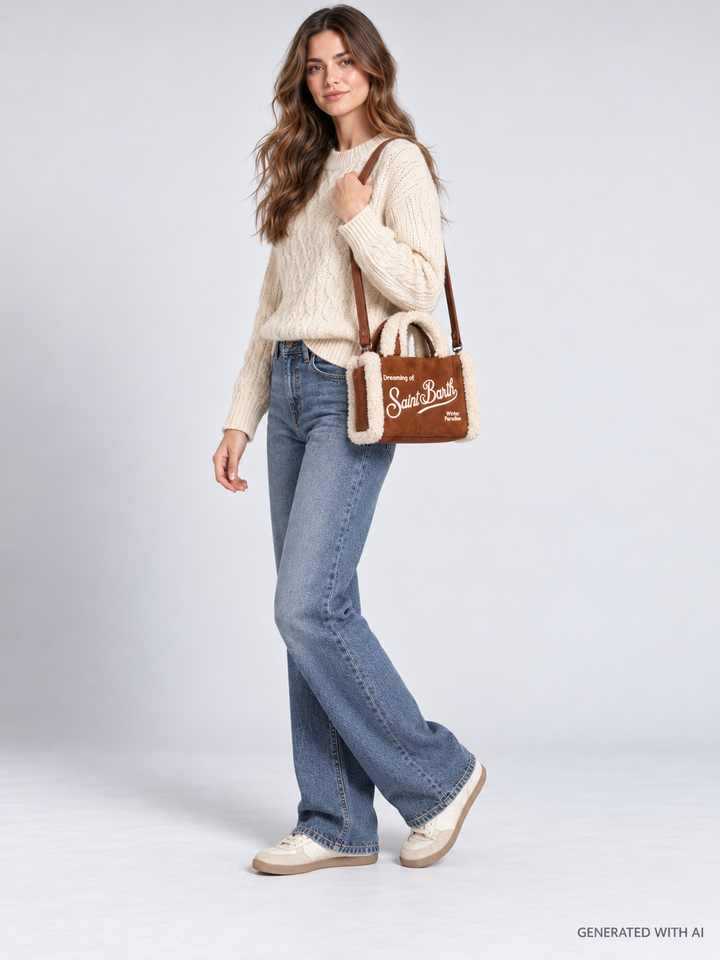 Borsa Vanity Mini Shearling