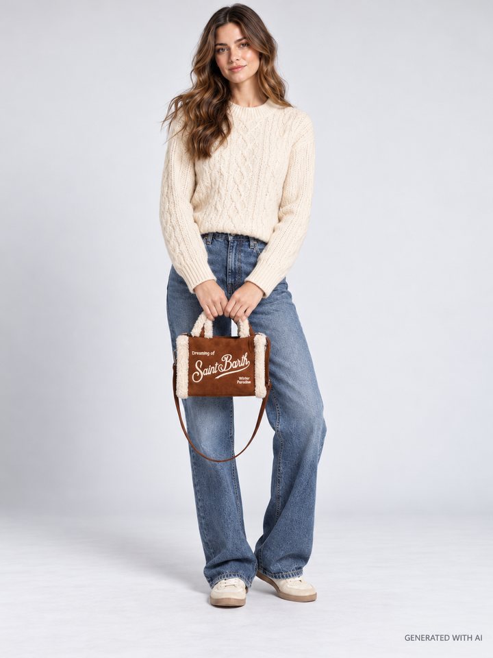 Borsa Vanity Mini Shearling