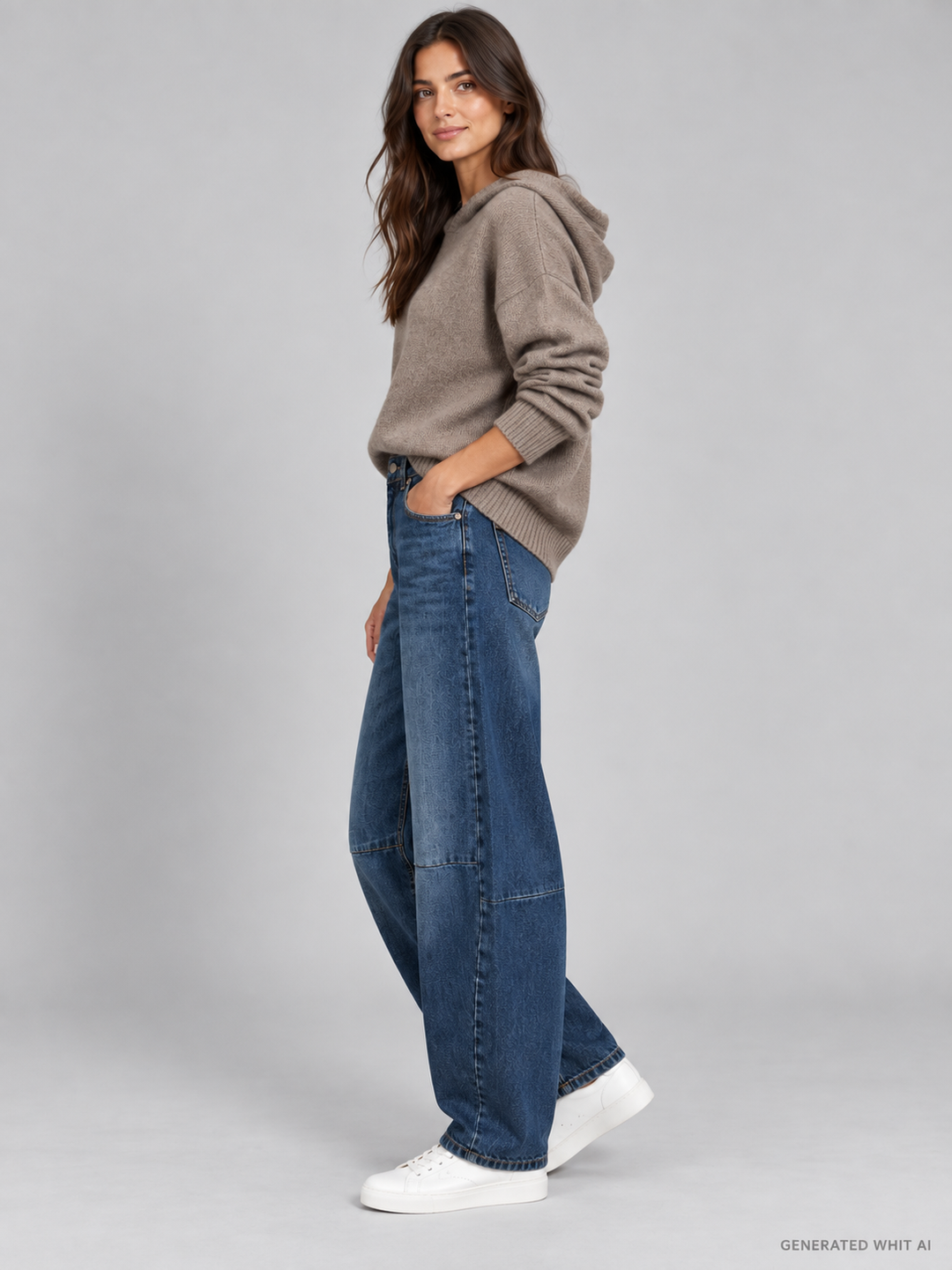 Jeans MOURO in denim con gamba balloon