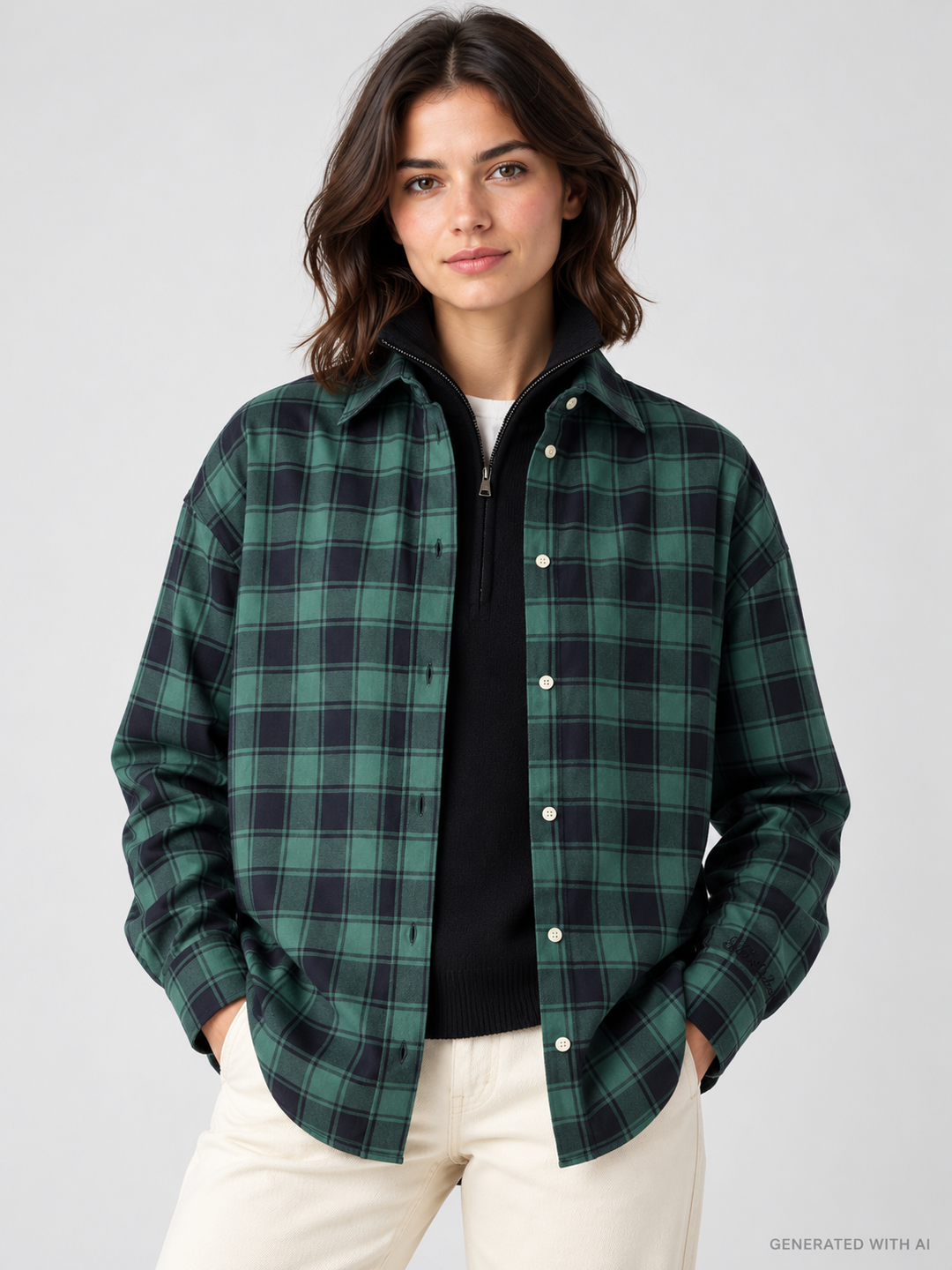 Camicia Gigy in flanella di cotone a quadri