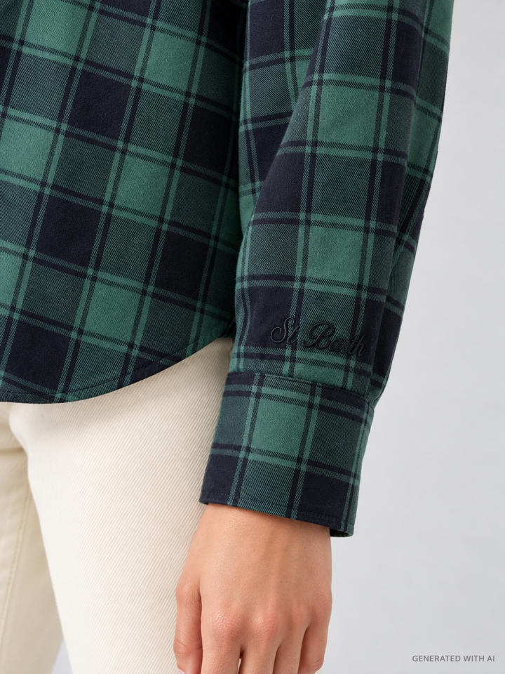 Camicia Gigy in flanella di cotone a quadri