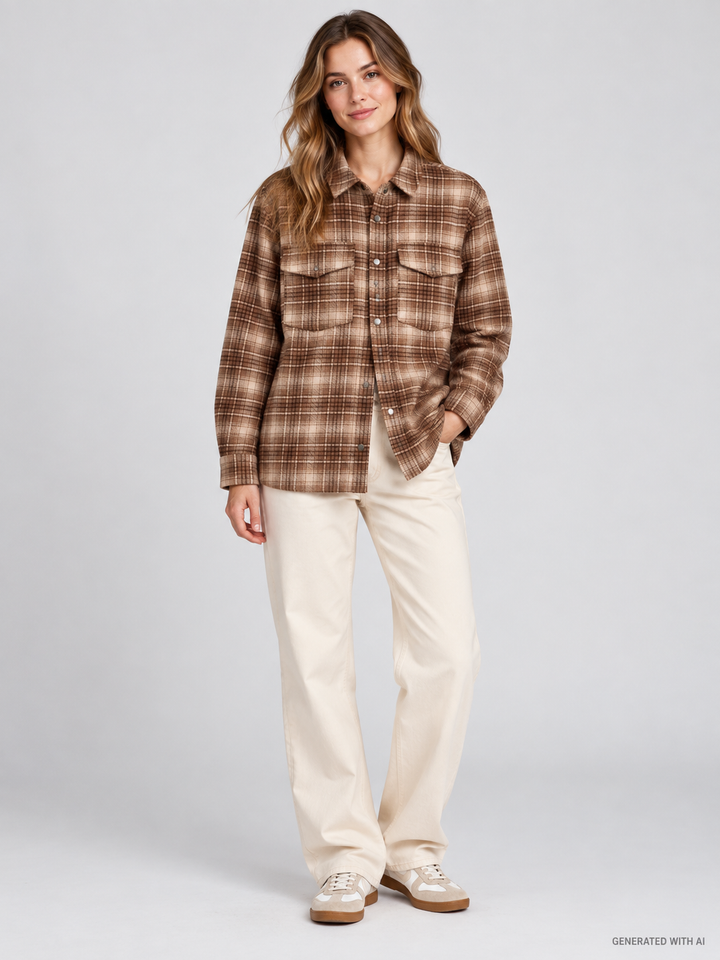 Sovracamicia Cambry in flanella tartan