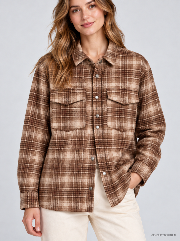 Sovracamicia Cambry in flanella tartan