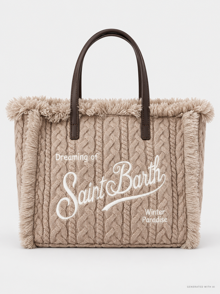 Borsa Colette in maglia a trecce
